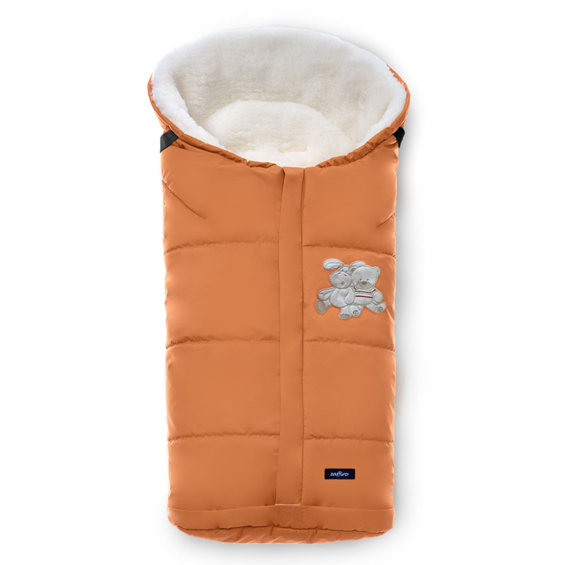 Спальный мешок в коляску Womar Wintry №12, шерсть, 2 оранжевый  